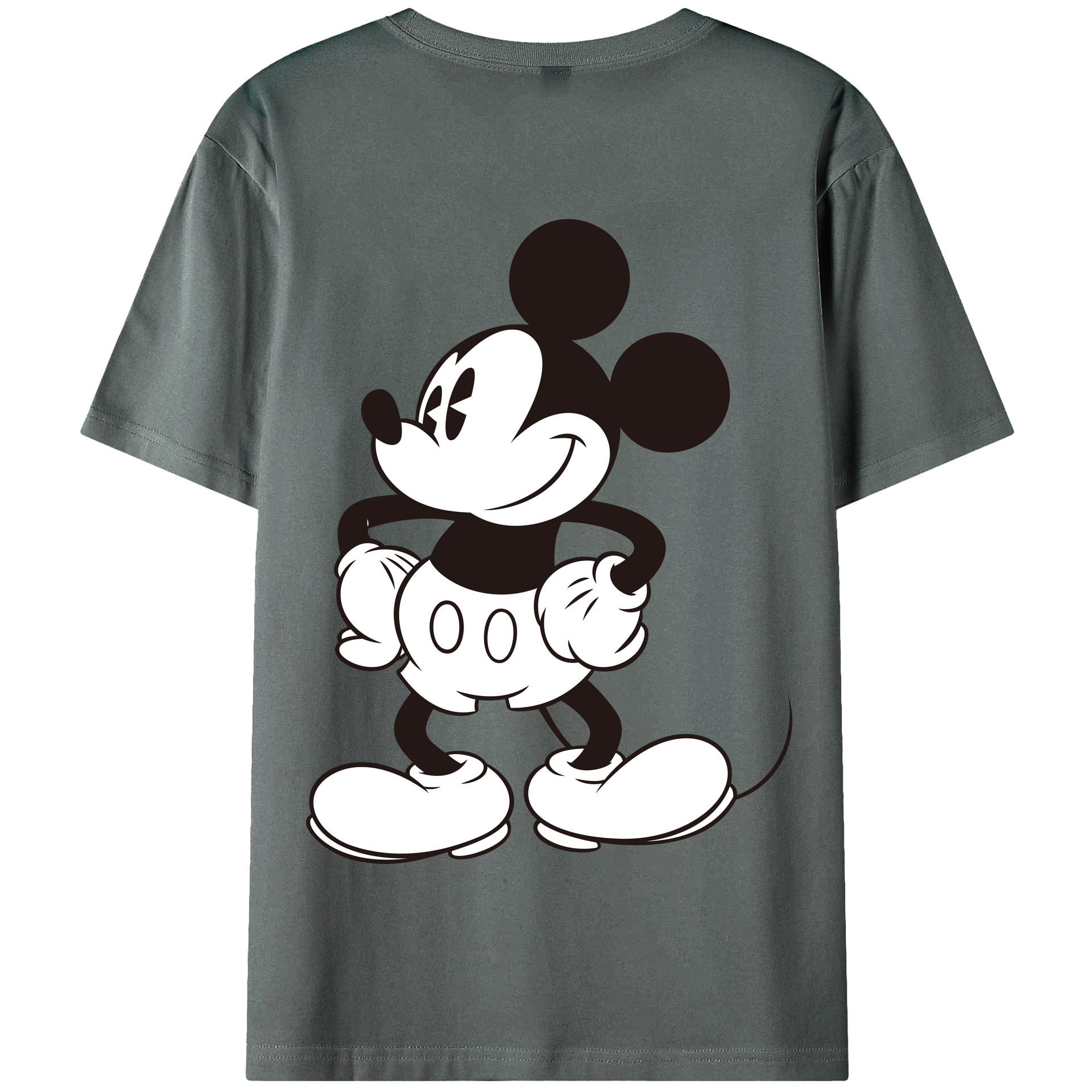 （画像用） ミッキーマウス Mickey Mouse 綿100％半袖Tシャツ（背面プリント）